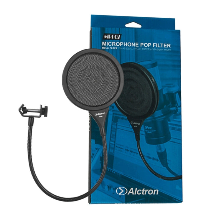 Alctron MPF02 Microphone Pop Filter for Studio Recording Anti-Noise With 450mm Steel Gooseneck - Windshield by PMC Jewellery | Online Shopping South Africa | PMC Jewellery | Buy Now Pay Later Mobicred