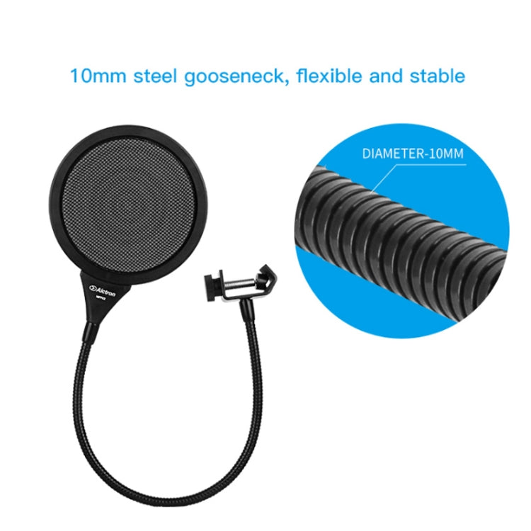 Alctron MPF02 Microphone Pop Filter for Studio Recording Anti-Noise With 450mm Steel Gooseneck - Windshield by PMC Jewellery | Online Shopping South Africa | PMC Jewellery | Buy Now Pay Later Mobicred