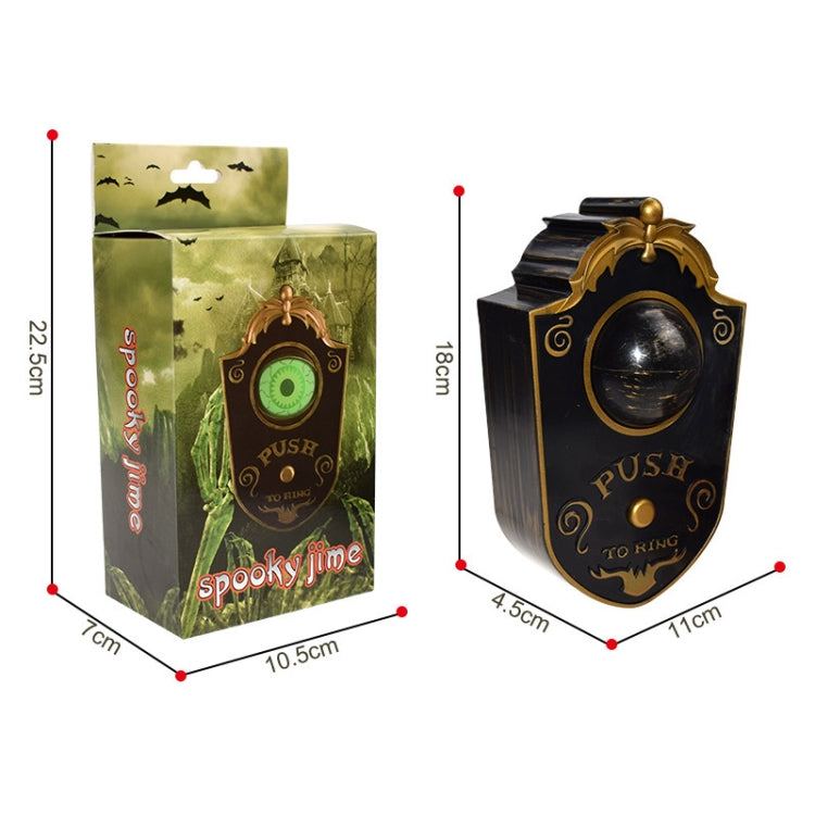 Halloween One-eyed Doorbell Glowing Horror Sound Decoration Pendant Black - Prop Decorations by PMC Jewellery | Online Shopping South Africa | PMC Jewellery