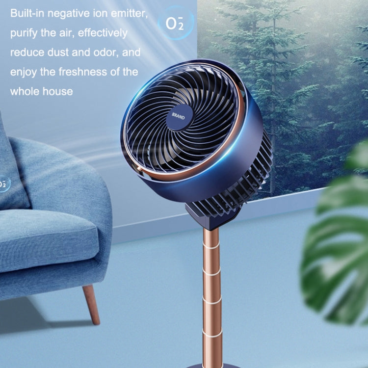 Shaking Head Air Circulation Fan Household Silent Bedroom Floor Fan, CN Plug(Dark Blue) - Electric Fans by PMC Jewellery | Online Shopping South Africa | PMC Jewellery | Buy Now Pay Later Mobicred