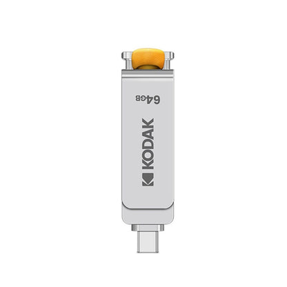 Kodak K243C 2 In 1 Type-C/USB-C + USB3.1 High-speed Transfer U disk, Capacity: 64GB - USB Flash Drives by Kodak | Online Shopping South Africa | PMC Jewellery | Buy Now Pay Later Mobicred