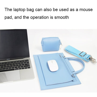 S176 Portable Waterproof Laptop Bag with Power Pack, Size: 13 inches(Sky Blue) - 13.3 inch by PMC Jewellery | Online Shopping South Africa | PMC Jewellery | Buy Now Pay Later Mobicred