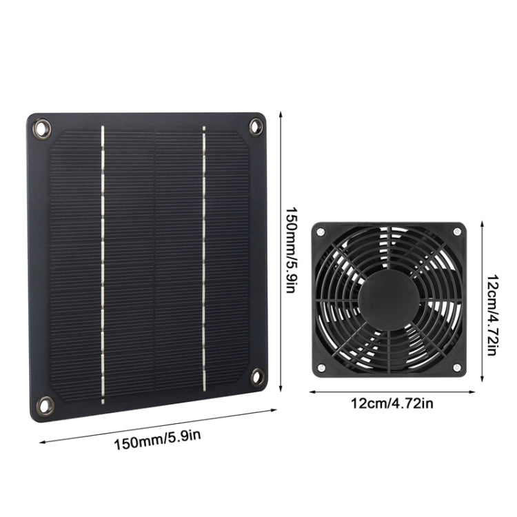 3W High Speed and Long Life Outdoor Solar Pet Exhaust Fan - Others by PMC Jewellery | Online Shopping South Africa | PMC Jewellery