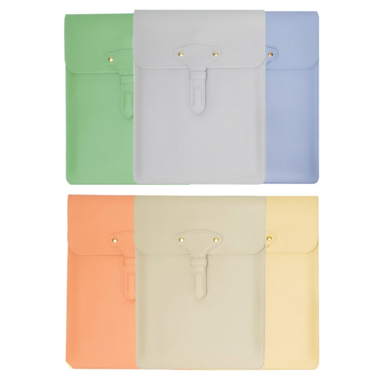 S177 3 In 1 Leather Waterproof Laptop Liner Bags, Size: 14 inches(Apricot) - 14.1 inch by PMC Jewellery | Online Shopping South Africa | PMC Jewellery | Buy Now Pay Later Mobicred