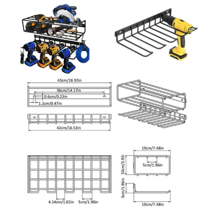 Wall Mounted Handheld Drill Tool Storage Rack, Specification: Single Rack - Others by PMC Jewellery | Online Shopping South Africa | PMC Jewellery