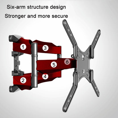 NORTH BAYOU Telescopic Swivel TV Monitor Wall Mount Bracket For 45-70 inch - TV Brackets & Mounts by NORTH BAYOU | Online Shopping South Africa | PMC Jewellery | Buy Now Pay Later Mobicred