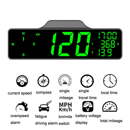 9.0 Inch Screen Car HUD Car Head-up Display Compass Multifunction GPS Speedometer - Head Up Display System by PMC Jewellery | Online Shopping South Africa | PMC Jewellery | Buy Now Pay Later Mobicred