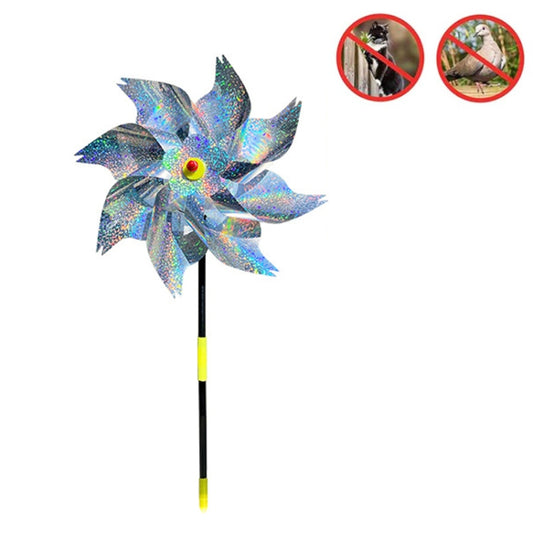 Balcony Garden Farmland Bird Catcher Reflector Anti-bird Laser Windmill, Style: Silver Octagon - Outdoor Insect Repellent by PMC Jewellery | Online Shopping South Africa | PMC Jewellery | Buy Now Pay Later Mobicred