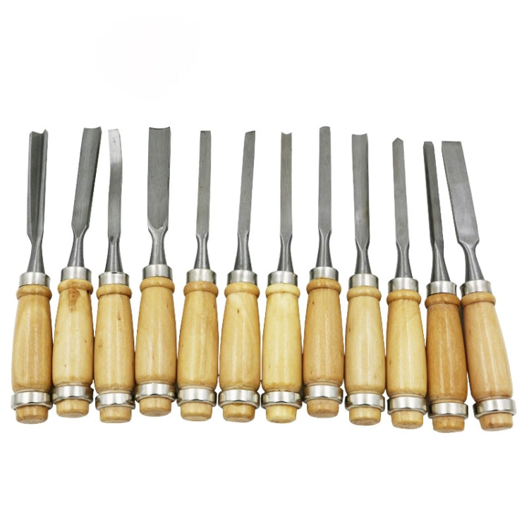 12 PCS / Set Knife Carving Knife Woodworking Chisel Root Carving Wood Carving Tools - Burin &Cutting Knife by PMC Jewellery | Online Shopping South Africa | PMC Jewellery