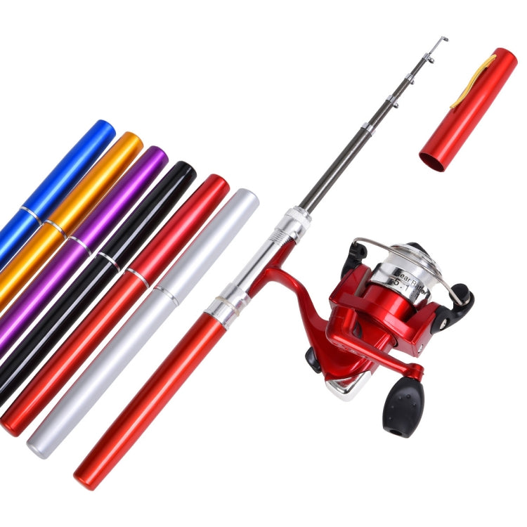 LEO Pen Type Fishing Rod & Spinning Wheel Fishing Reel Portable Pocket Fishing Gear(H8022G Gold) - Fishing Rods & Accessories by LEO | Online Shopping South Africa | PMC Jewellery