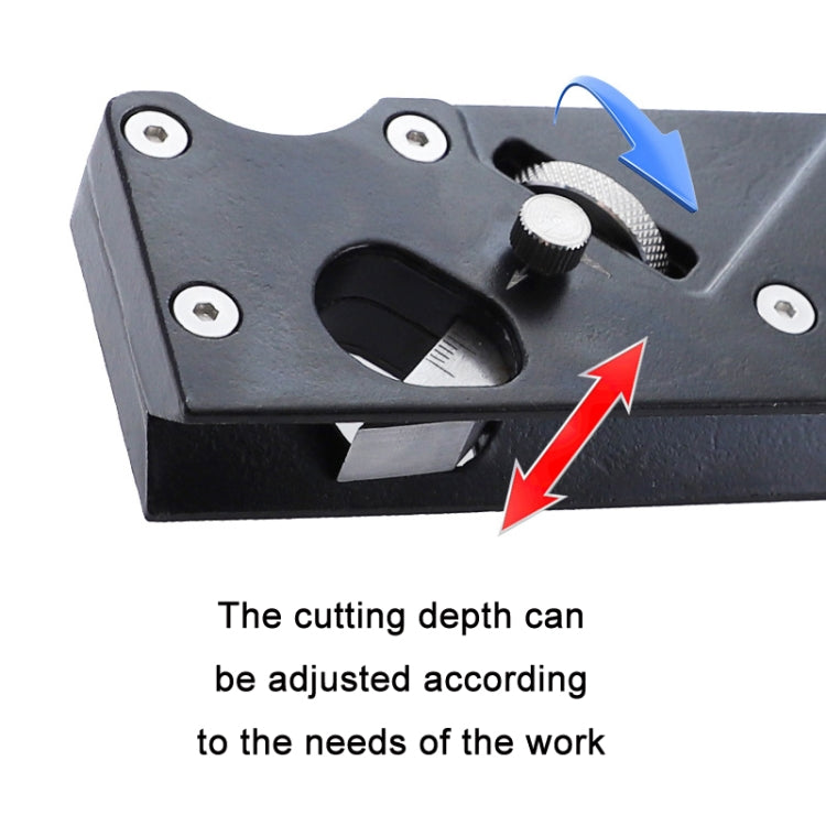 Adjustable Depth Woodworking Chamfering Planer, Specification: 1/4 Round Cutter Head - Wood Planers by PMC Jewellery | Online Shopping South Africa | PMC Jewellery