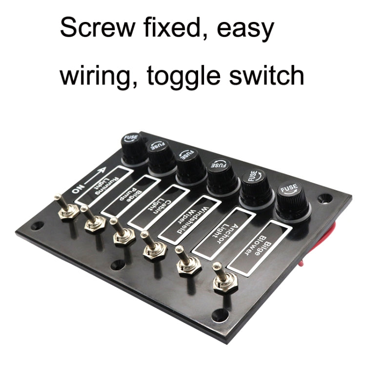 3 Groups Shake Switch AOS3045 Switch Panel Marine Retrofit Each With Independent Fuse Protection - Car Switches by PMC Jewellery | Online Shopping South Africa | PMC Jewellery | Buy Now Pay Later Mobicred