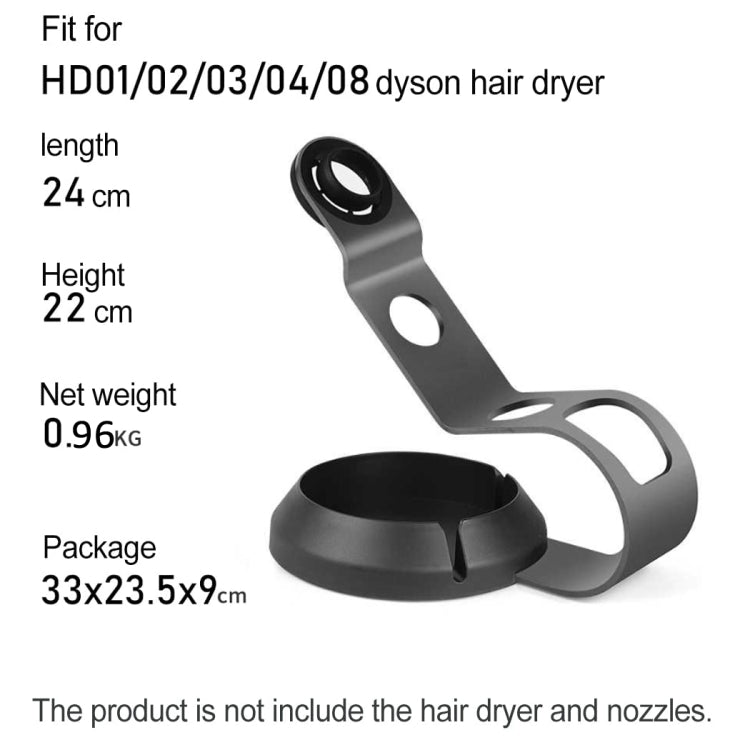 For Dyson Supersonic Hair Dryer Stand Holder With Cable Storage Function(Black Nickel) - Hair Dryers & Accessories by PMC Jewellery | Online Shopping South Africa | PMC Jewellery