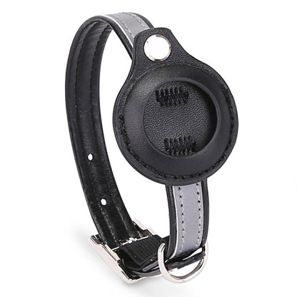 For Airtag Tracker Protective Cover Pet PU Collar, Specification: M(Black) - Pet Series by PMC Jewellery | Online Shopping South Africa | PMC Jewellery