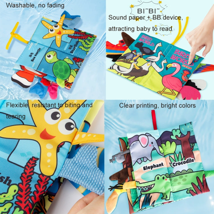 Baby Early Education Three-dimensional Tail Cloth Book Toddler Toy Book Dinosaur World (6 Pages) - Early Education Toys by PMC Jewellery | Online Shopping South Africa | PMC Jewellery