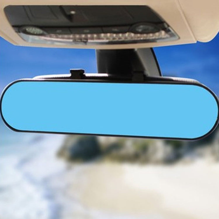 DM-055 28.8cm Car Large Field of View Anti-dazzle Blue Mirror Reversing Curved Rearview Mirror - Interior Mirrors by PMC Jewellery | Online Shopping South Africa | PMC Jewellery | Buy Now Pay Later Mobicred