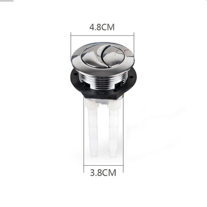 Toilet Tank Stainless Steel Spring Single and Double Buttons, Spec: 2 Buttons 38mm - Toilet Accessories by PMC Jewellery | Online Shopping South Africa | PMC Jewellery