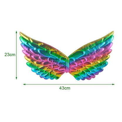 3 PCS Children Prom Dress Up Wings Elf Colorful Wings Party Costume Props(Fantasy White) - Holiday Decorations by PMC Jewellery | Online Shopping South Africa | PMC Jewellery