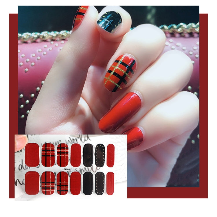 10 PCS 3D Hot Stamping Waterproof Nail Art Sticker(Z/A086) - Nail Stickers by PMC Jewellery | Online Shopping South Africa | PMC Jewellery | Buy Now Pay Later Mobicred