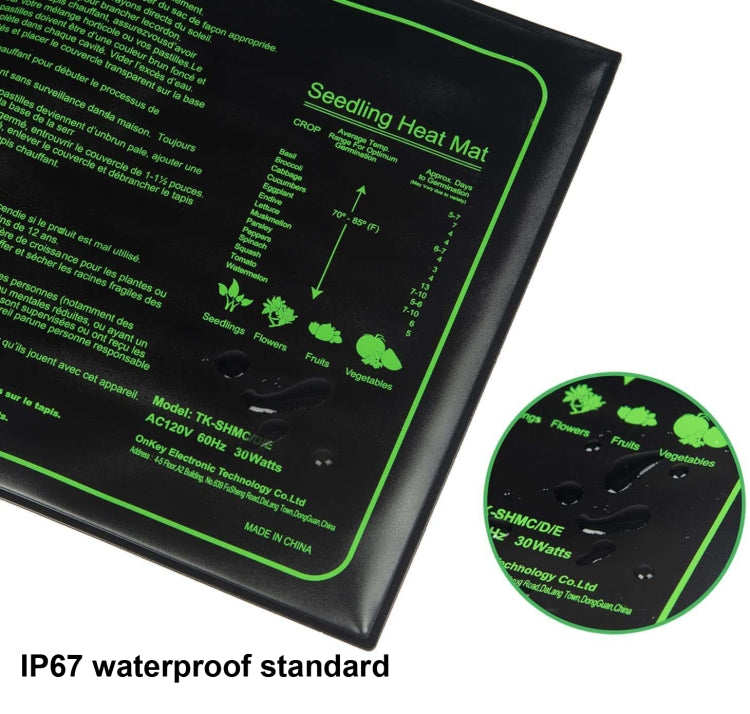 20 x 10 inch Digital Display Seedling Heating Pad With Timed Temperature Adjustment(EU Plug 230V) - Plant Support & Care by PMC Jewellery | Online Shopping South Africa | PMC Jewellery