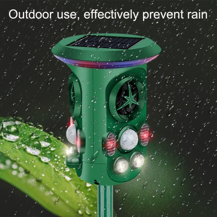 RC-543 Solar Energy 360 Degree Omnidirectional Ultrasonic Bird Repeller Animal Repeller(Dark Green) - Outdoor Insect Repellent by PMC Jewellery | Online Shopping South Africa | PMC Jewellery | Buy Now Pay Later Mobicred