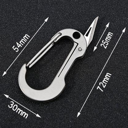 Titanium Alloy Keychain Small Knife Mini EDC Portable Unpacking Knife - Burin &Cutting Knife by PMC Jewellery | Online Shopping South Africa | PMC Jewellery