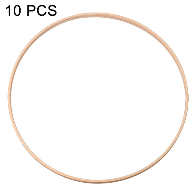 10 PCS Bamboo Circle Fan Frame Dream Catcher Making Circle Material, Size: 30cm(Inner Ring) - Arts & Crafts by PMC Jewellery | Online Shopping South Africa | PMC Jewellery