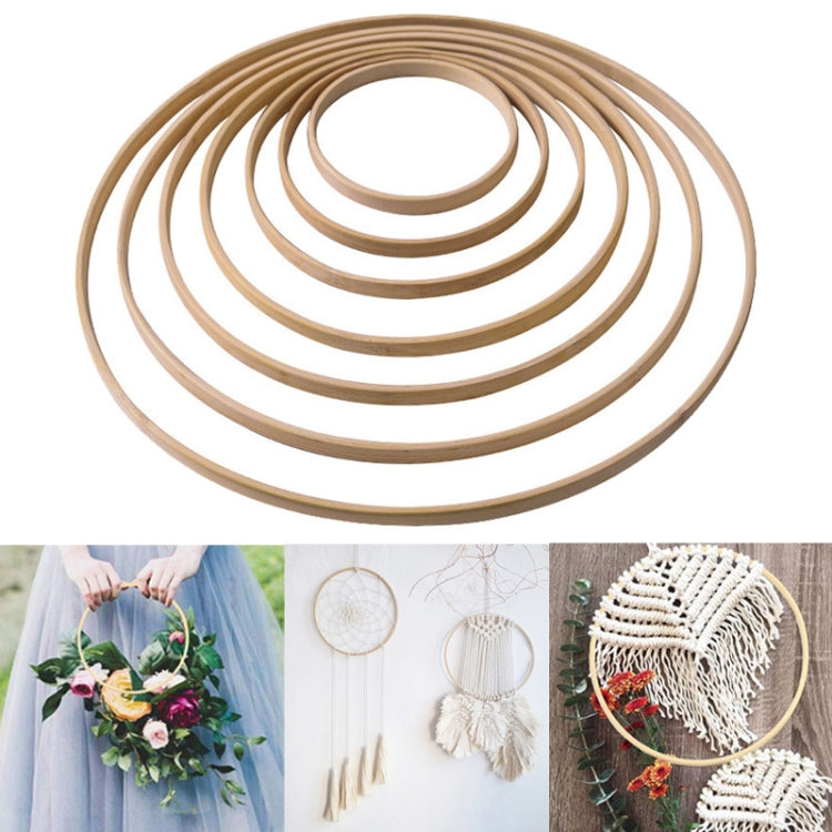 10 PCS Bamboo Circle Fan Frame Dream Catcher Making Circle Material, Size: 30cm(Inner Ring) - Arts & Crafts by PMC Jewellery | Online Shopping South Africa | PMC Jewellery