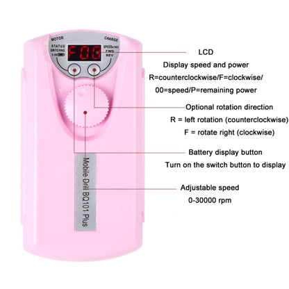 Portable Electric Pen Nail Removal Tool Mini Nail Polishing Machine(EU Plug) - Grinding Tools & Accessories by PMC Jewellery | Online Shopping South Africa | PMC Jewellery | Buy Now Pay Later Mobicred