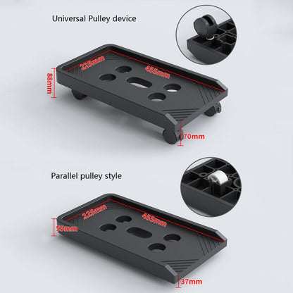 036-1 Desktop Computer Host Increased Rack with Wheels, Spec: Universal Wheel (Black) - Host Bracket by PMC Jewellery | Online Shopping South Africa | PMC Jewellery