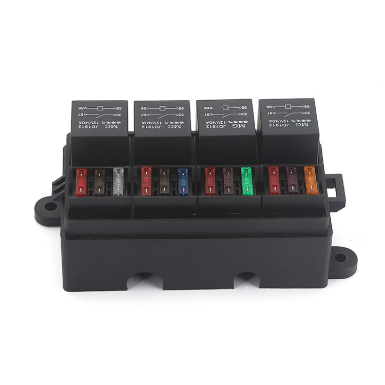 TF008-10 12V 4Pin Relay Car RV Radiography Sound Modified Electromagnetic Insurance Box - Relays by PMC Jewellery | Online Shopping South Africa | PMC Jewellery