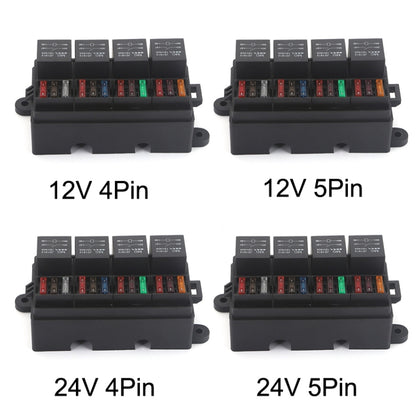 TF008-10 24V 5Pin Relay Car RV Radiography Sound Modified Electromagnetic Insurance Box - Relays by PMC Jewellery | Online Shopping South Africa | PMC Jewellery