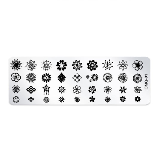 5 PCS Nail Art Print Template Nail Art Tools(OMQ-01) - Nail Art Equipment by PMC Jewellery | Online Shopping South Africa | PMC Jewellery | Buy Now Pay Later Mobicred