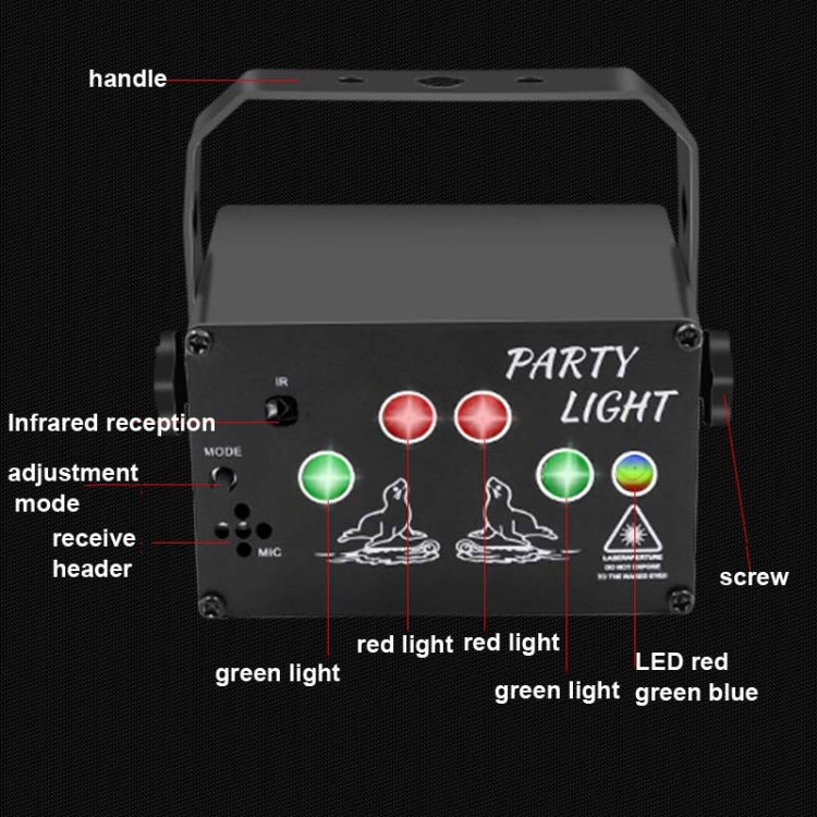 T10 Voice-Controlled Mini Stage Laser Light Atmosphere Light With Remote Control - Laser Stage Lighting by PMC Jewellery | Online Shopping South Africa | PMC Jewellery