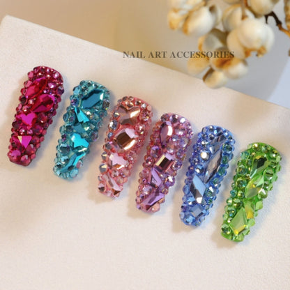 DIY Flat Bottom Shaped Glass Mixed Nail Art Rhinestones, Specification: 06 - Nail Stickers by PMC Jewellery | Online Shopping South Africa | PMC Jewellery | Buy Now Pay Later Mobicred