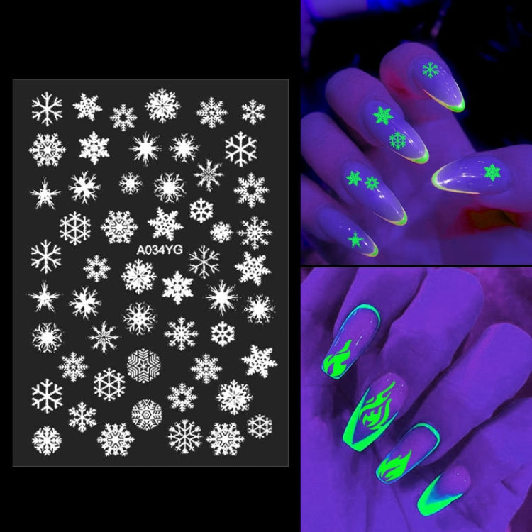 5 PCS TZ0290 Halloween Party Luminous Nail Stickers(03) - Nail Stickers by PMC Jewellery | Online Shopping South Africa | PMC Jewellery | Buy Now Pay Later Mobicred