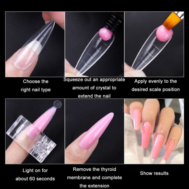 2 Boxes Nail Crystal Rapid Light Therapy Extension Nail Model, Shape: 120 PCS 02 - Nail Stickers by PMC Jewellery | Online Shopping South Africa | PMC Jewellery | Buy Now Pay Later Mobicred