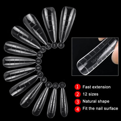 2 Boxes Nail Crystal Rapid Light Therapy Extension Nail Model, Shape: 120 PCS 10 - Nail Stickers by PMC Jewellery | Online Shopping South Africa | PMC Jewellery | Buy Now Pay Later Mobicred