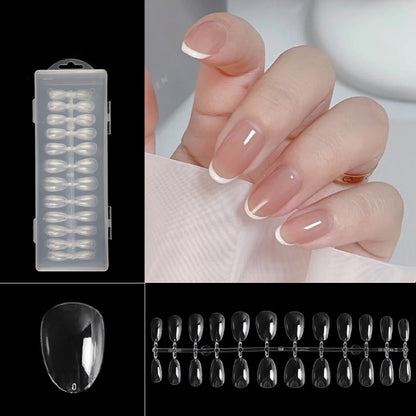 240 PCS Extended Manicure No-Engraving Frosted Thin Nail Piece WH-0179 - Nail Stickers by PMC Jewellery | Online Shopping South Africa | PMC Jewellery | Buy Now Pay Later Mobicred