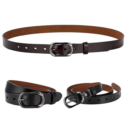 ZK--052 Soft and Wear-resistant Fine Cowhide Belt with Pin Buckle, Length: 115cm(Red) - Belts by PMC Jewellery | Online Shopping South Africa | PMC Jewellery