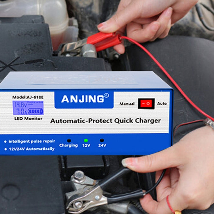 ANJING AJ-618E Battery Charger Car Battery Repairer, Model: EU Plug - Battery Charger by PMC Jewellery | Online Shopping South Africa | PMC Jewellery