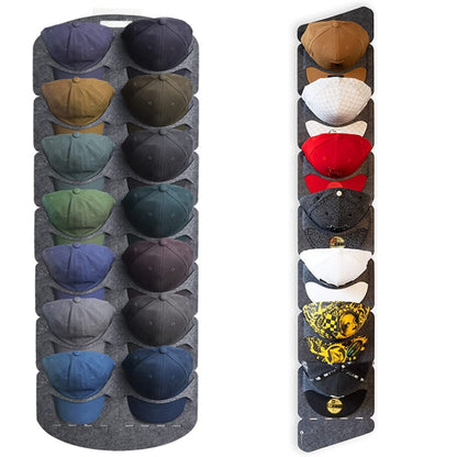 Felt Baseball Cap Display Stand Non-woven Hanging Storage Bag,Style: 14 Grids Double Row 3mm - Storage Bags by PMC Jewellery | Online Shopping South Africa | PMC Jewellery