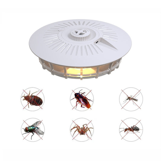 Household Flea Trap Lamp Indoor Trap Mosquito Flies Cockroach Lamp(Pearl White) - Traps by PMC Jewellery | Online Shopping South Africa | PMC Jewellery