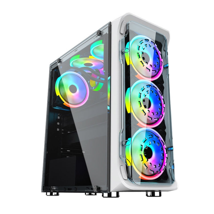 Computer CPU RGB luminous Radiator 4 Fans+Remote Control - Fan Cooling by PMC Jewellery | Online Shopping South Africa | PMC Jewellery | Buy Now Pay Later Mobicred