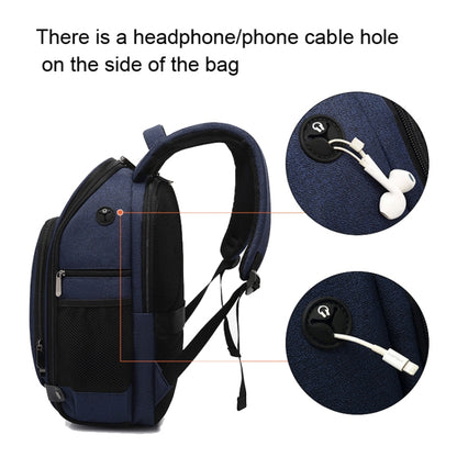 Cationic SLR Backpack Waterproof Photography Backpack with Headphone Cable Hole(Black) - Backpack by PMC Jewellery | Online Shopping South Africa | PMC Jewellery