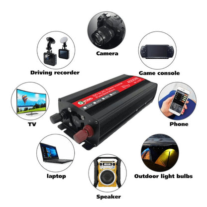 Gurxun 4000W Home Car Power Converter Sine Wave Inverter, Specification: 60V To 220V - Pure Sine Wave by PMC Jewellery | Online Shopping South Africa | PMC Jewellery | Buy Now Pay Later Mobicred