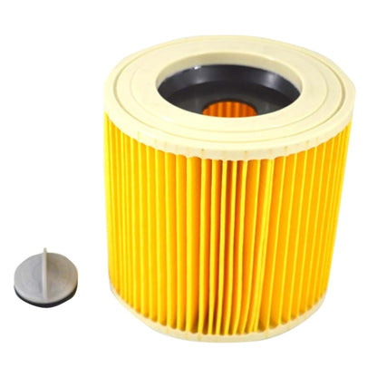 2PCS HEPA Filter For Karcher A2004 / A2204 Vacuum Cleaner Accessories(Yellow) - Other Accessories by PMC Jewellery | Online Shopping South Africa | PMC Jewellery
