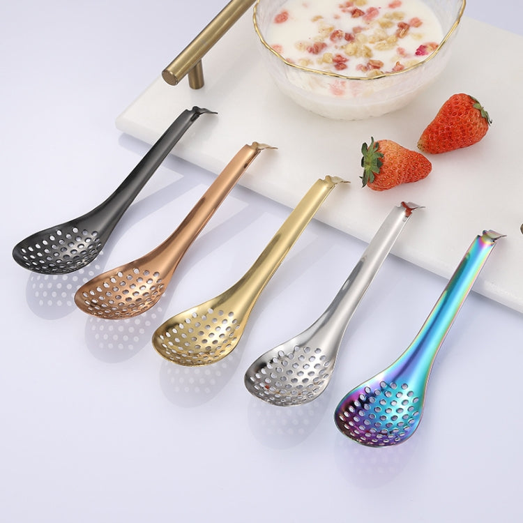 2 PCS 304 Stainless Steel Small Caviar Colander Molecular Cooking Spoon, Color: Rose Gold - Gadgets by PMC Jewellery | Online Shopping South Africa | PMC Jewellery | Buy Now Pay Later Mobicred