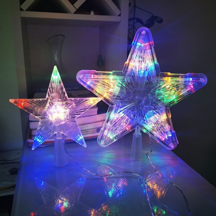 Christmas Tree Top Light LED Glowing Star Lights, Size: Small Battery Model(Colorful) - Decoration Lamps by PMC Jewellery | Online Shopping South Africa | PMC Jewellery