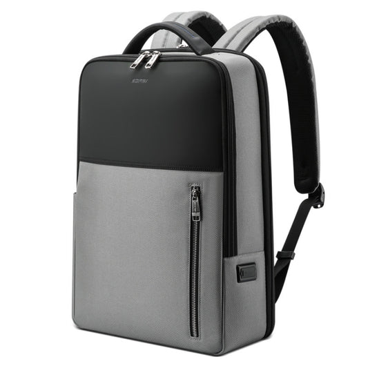 Bopai 61-68118 Multifunctional Wear-resistant Anti-theft Laptop Backpack with USB Charging Hole(Silver Gray) - Backpack by Bopai | Online Shopping South Africa | PMC Jewellery | Buy Now Pay Later Mobicred